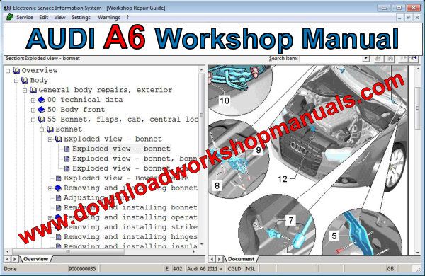 audi a6 workshop manual